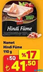 NAMET HİNDİ FÜME 110 G fiyat ve kampanya bilgisi